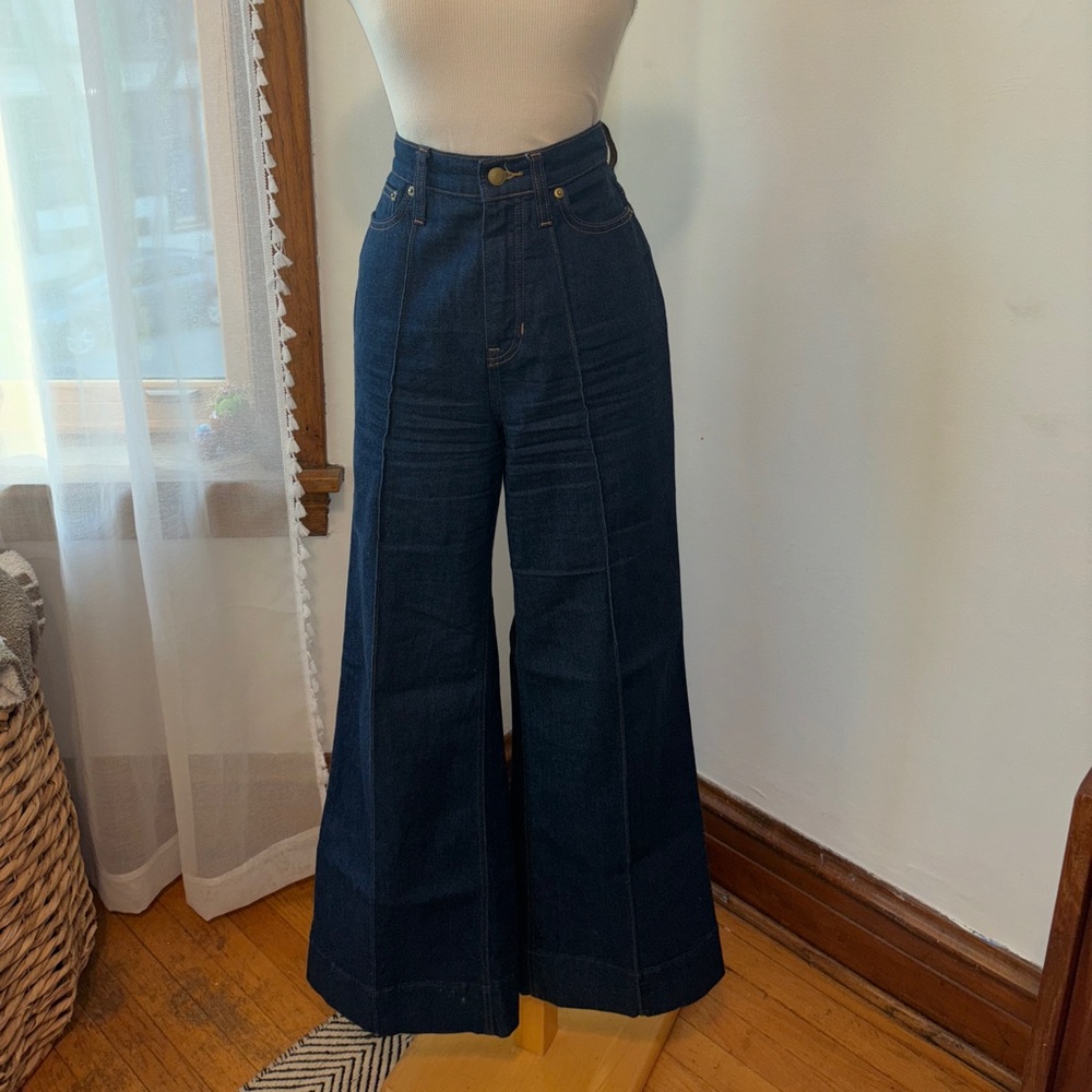 JCrew Wide Leg Trouser, Size 28